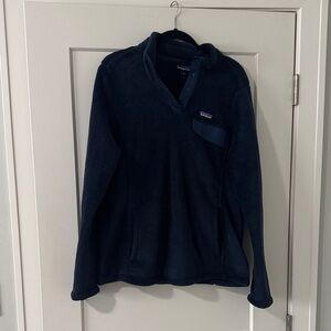 Women’s Patagonia Dark Blue Re-Tool Snap T Fleece Pullover - XL